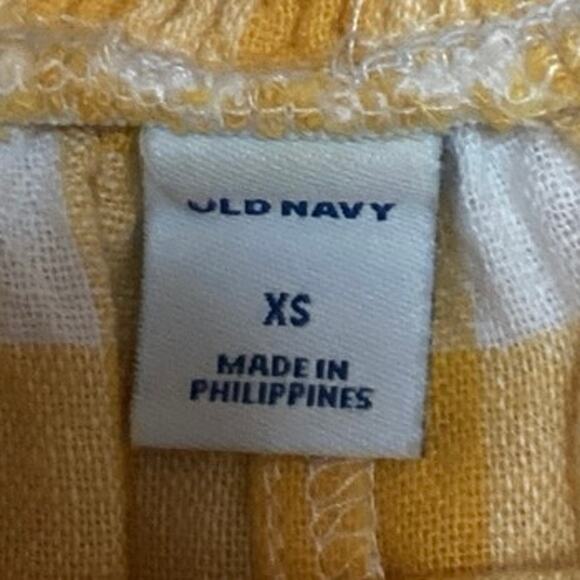 Old Navy Womens Yellow Gingham Sleeveless Square Neck Camisole Jumpsuit Sz XS - Picture 4 of 5